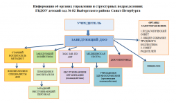 Схема органов управления ГБДОУ детский сад 82 Выборгского района Санкт-Петербурга
